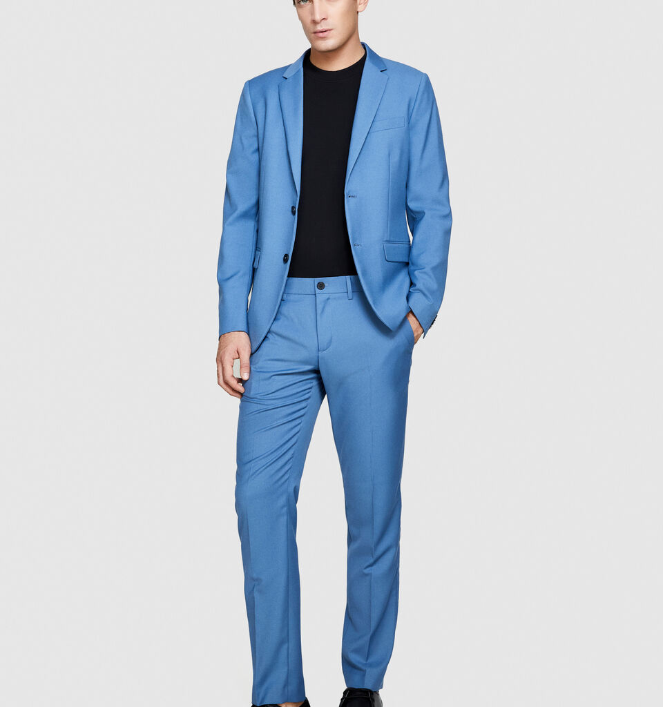 Formal trousers - men's slim fit trousers - Blue | Sisley image number 1